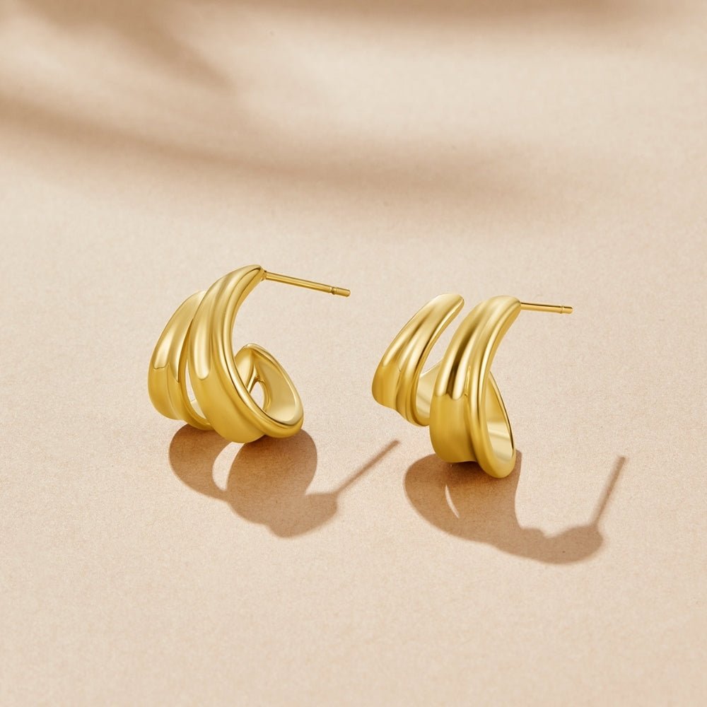 Boucles d’oreilles torsadées Ivana