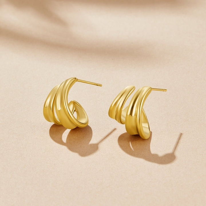 Boucles d’oreilles torsadées Ivana