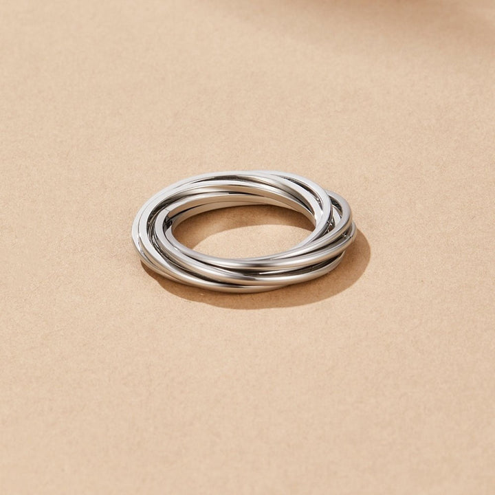 Bague torsadée Mia argentée