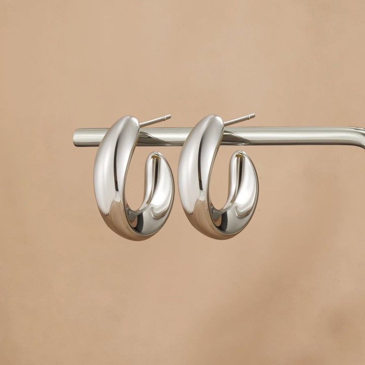 Boucles d’oreilles argentées torsadées Sarah