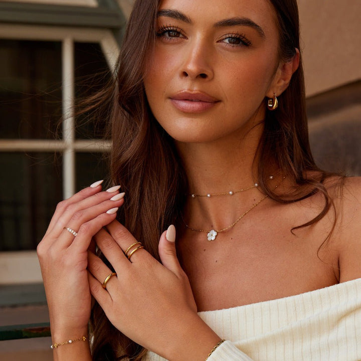 Bague torsadée Tyra dorée