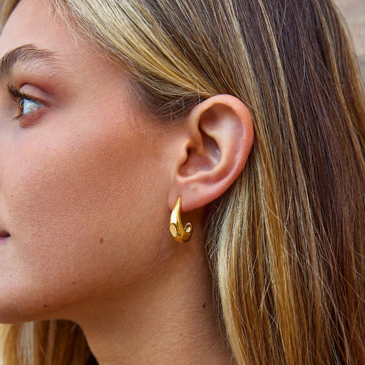 Boucles d’oreilles dorées Dôme du Danube
