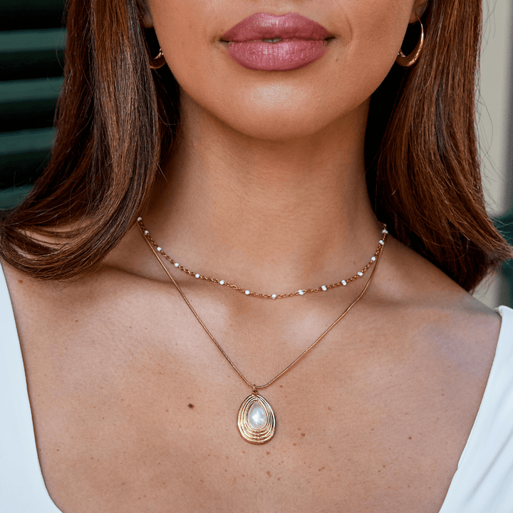 Vintage collier Camila s kvapkou