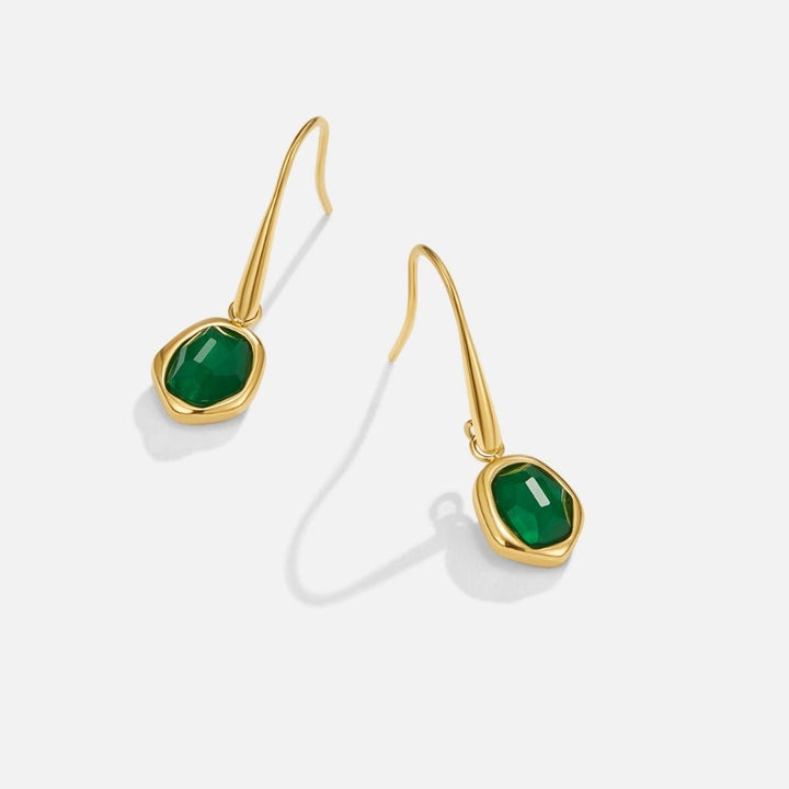 Boucles d’oreilles vintage émeraude
