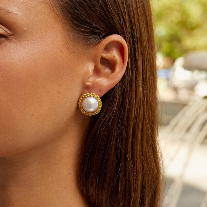 Boucles d’oreilles vintage Monet avec perles