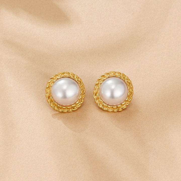 Boucles d’oreilles vintage Monet avec perles