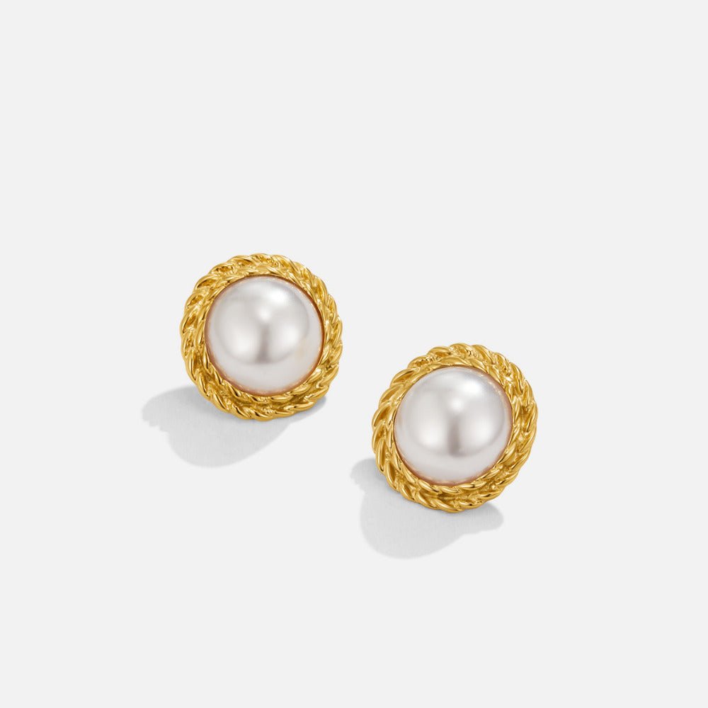 Boucles d’oreilles vintage Monet avec perles