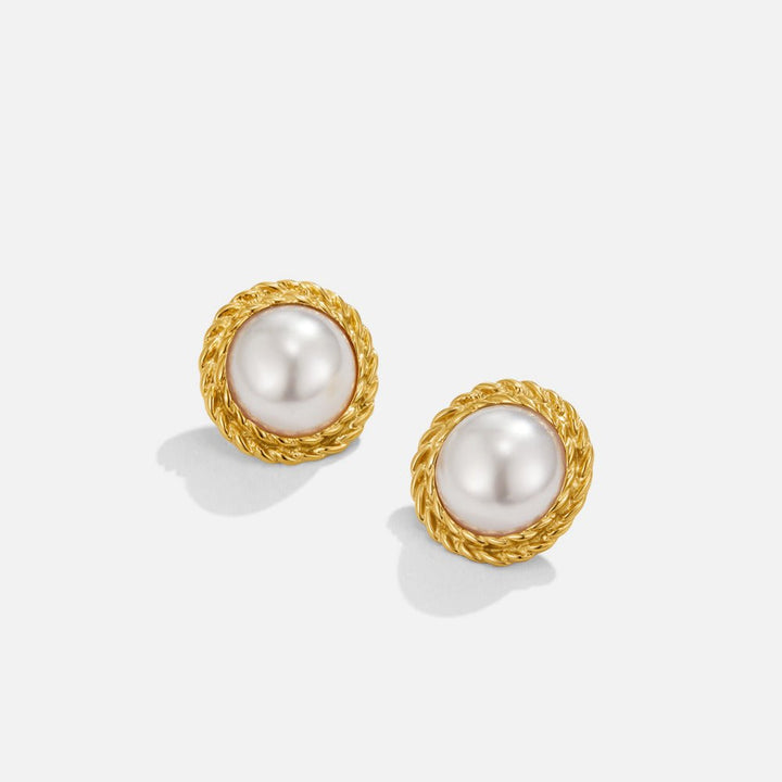 Boucles d’oreilles vintage Monet avec perles