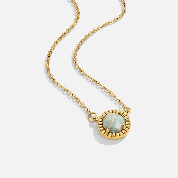 Vintage okrúhly collier z amazonitu