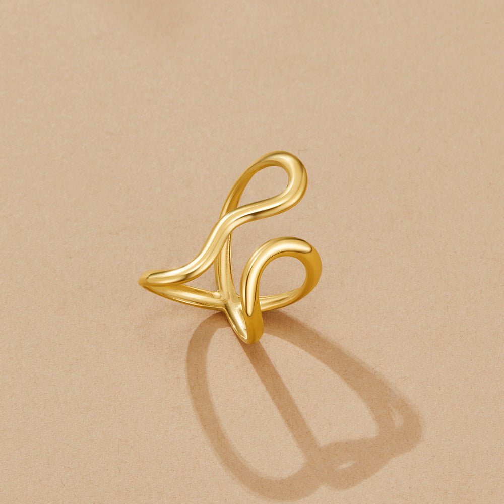 Bague Yana géométrique torsadée