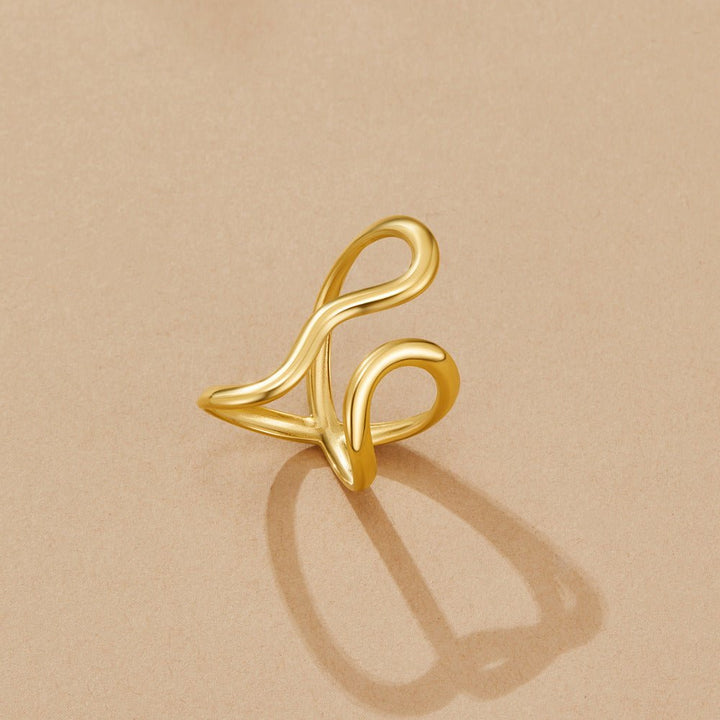 Bague Yana géométrique torsadée