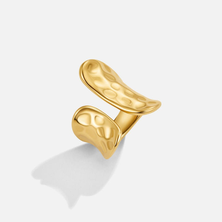 Bague Yuna géométrique dorée