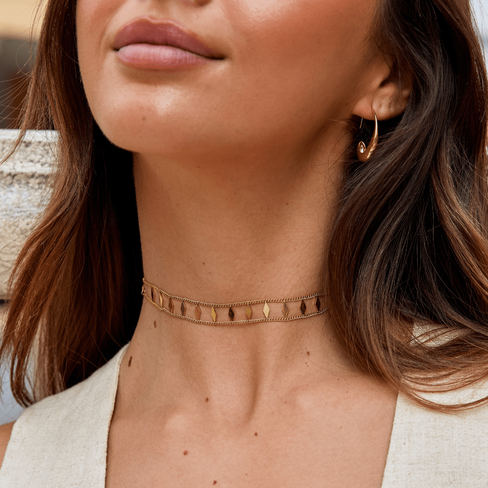 Collier doré Zara