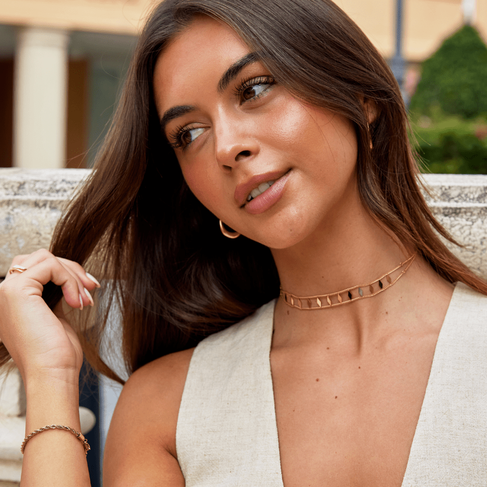 Collier doré Zara