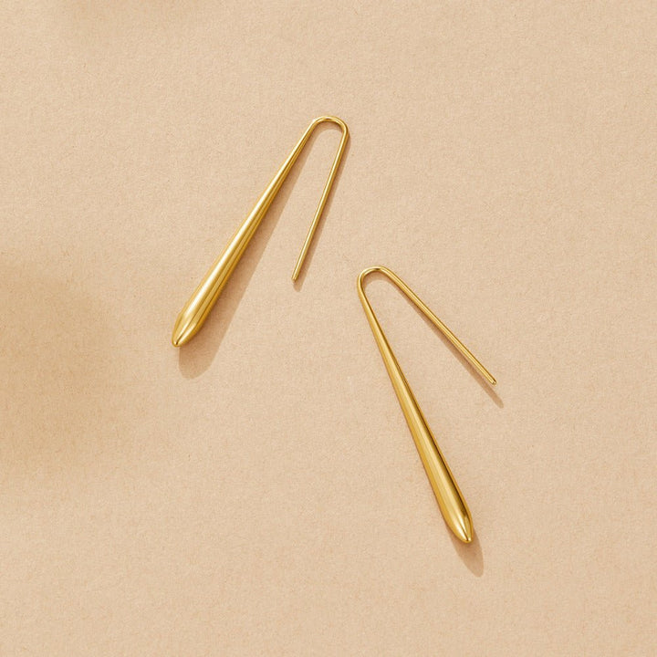 Boucles d’oreilles dorées Zia goutte