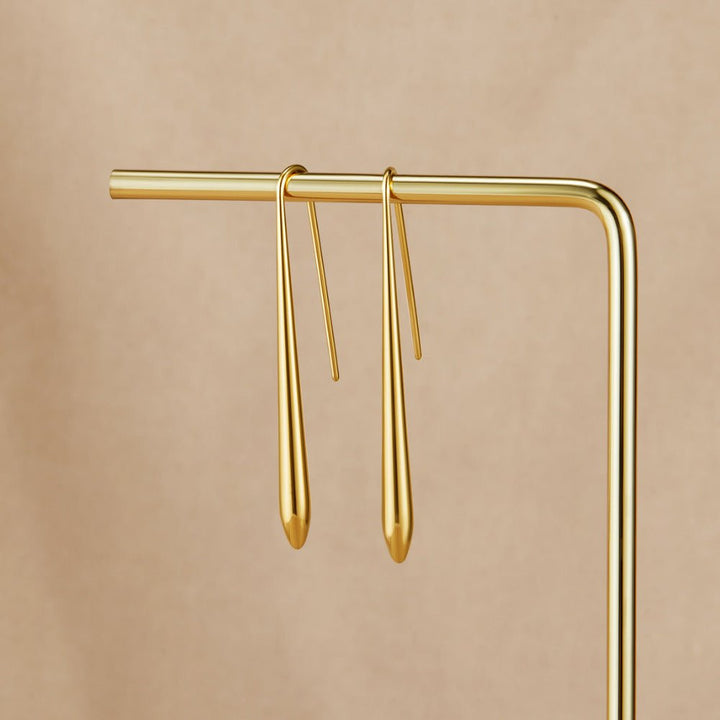Boucles d’oreilles dorées Zia goutte