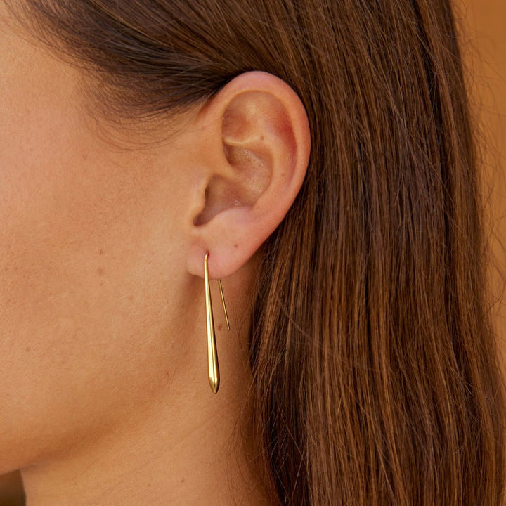 Boucles d’oreilles dorées Zia goutte
